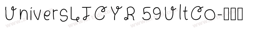 UniversLTCYR 59UltCo字体转换